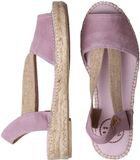 Toni Pons Platte suède espadrille voor dames ELLA Lavendel