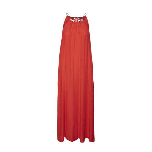 VERO MODA VMOURA Halter Maxi Dress - Red