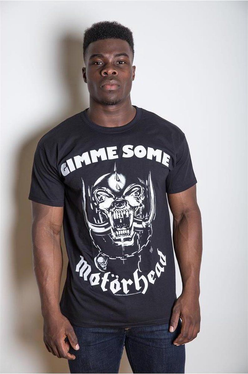 Rocks-Off Motorhead Heren Tshirt -S- Gimme Some Zwart
