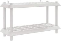 vidaXL - Plankenunit - 2-laags - 100 x 40 x 55,5 cm - PP - Wit