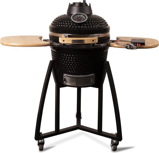 Patton Kamado houtskool barbecue / zwart / Keramisch / rond