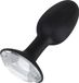 You2Toys – Bouchon de cul en silicone flexible avec gemme de diamant taille S Design envoûtant - Noir