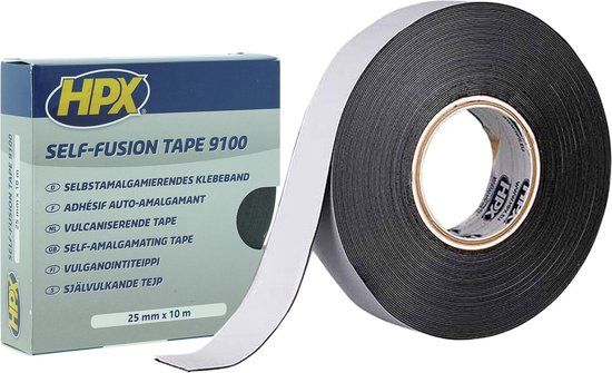 Zelfvulkaniserende tape - zwart 25mm x 10m