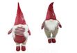 F.G.F. Import Export Dwerg stof met rode LED's, 64 cm, 09580, zoals foto, eenheidsmaat