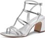 Tamaris - Dames - Sandalen met hak - Metallic - Maat 42