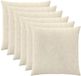 vidaXL Kussensloop 6 stuks Crèmekleurig 60 x 60 cm