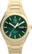 Timex Q Continental Day/Date Quartz Analogue Watch Gold-coloured and Green Case Made of 100% Stainless Steel and a Bracelet of 100% Stainless Steel 39 TW2Y35100AJ, TW2Y35200AJ