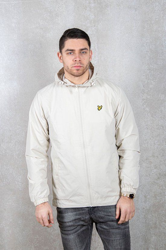 Lyle & Scott Men's Zip Jacket - Beige - Size M - Regular Fit