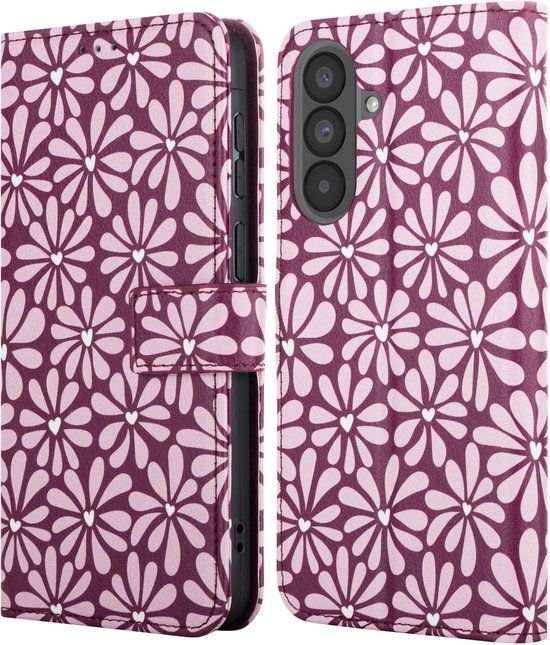 imoshion Design Bookcase smartphone - Geschikt voor Samsung Galaxy A37 (5G) - Bloom Love Blush