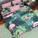 PETTI Artigiani Italiani Dekbedovertrekken, roze flamingo's, 200x200