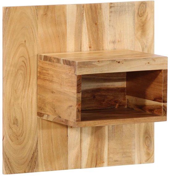 vidaXL Nachtkastje 50x27x50 cm massief acaciahout