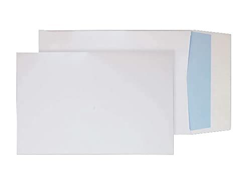 Blake Puur verpakking B4 350 x 250 x 25 mm 140 gsm kruisje Pocket Peel & Seal Enveloppen (41060) Wit - Pack van 125