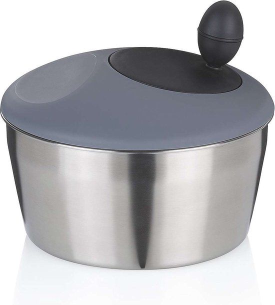 Kela Slacentrifuge, 4.0 L, 24.5 cm, RVS, Zilver, Grijs