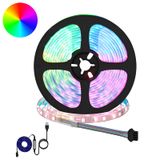 VidaXL Led-strip 2 stuks zwart en transparant koper en kunststof