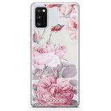 ERT GROUP mobiel telefoonhoesje voor Samsung A41 origineel en officieel erkend Babaco patroon Flowers 050 optimaal aangepast aan de vorm van de mobiele telefoon, gedeeltelijk bedrukt