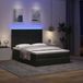 Maison Exclusive - Lit plateforme avec matelas, noir, 140x190 cm, velours