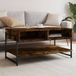 Maison Exclusive - Table basse, chêne fumé, 90x50x45 cm, panneau de fibres de bois