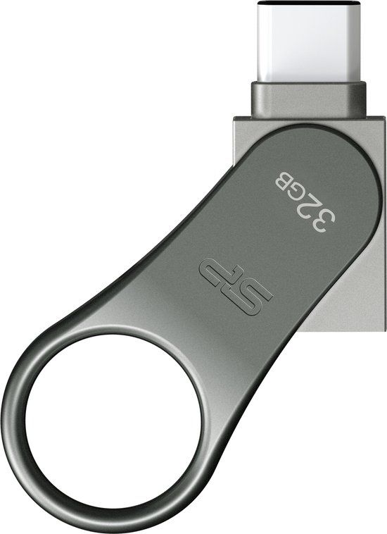 Silicon Power Mobile C80 USB-stick - 32 GB - Zilver