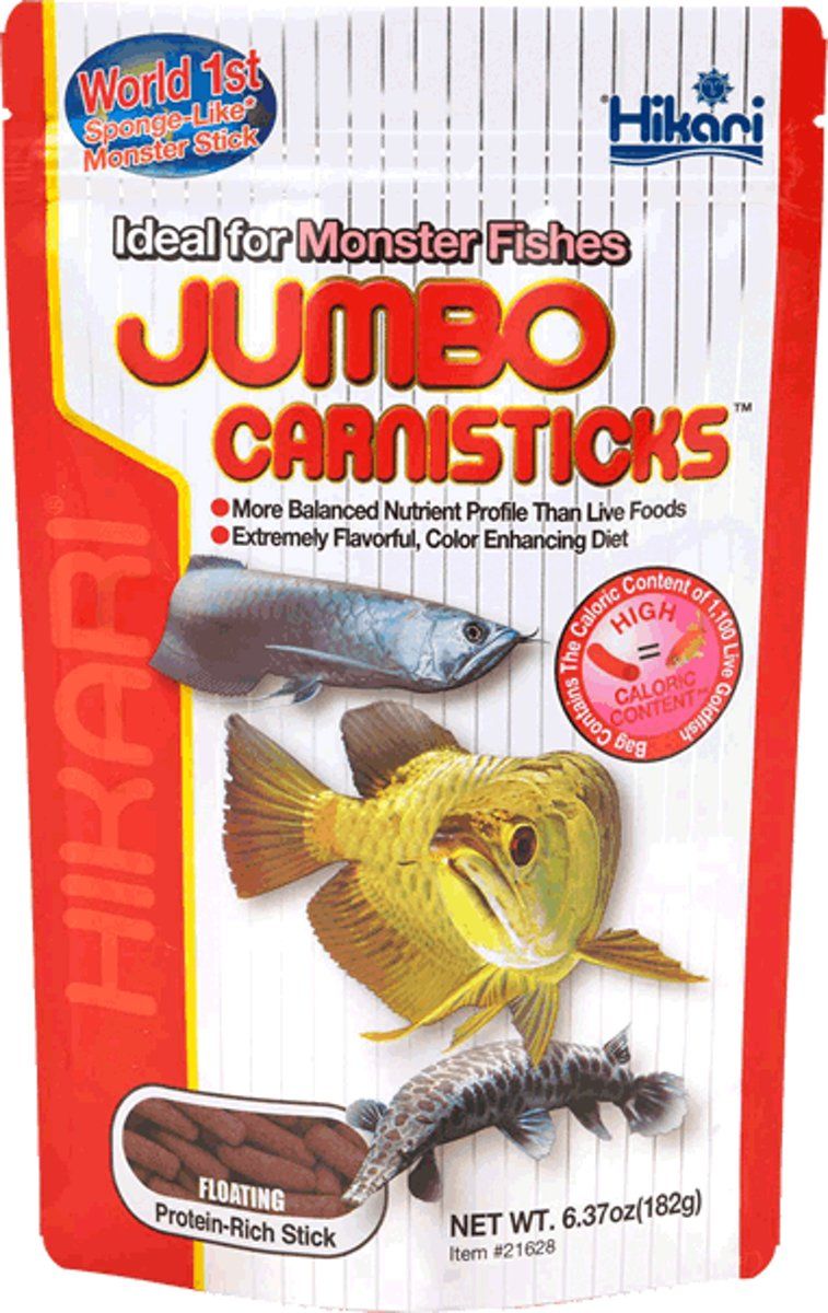 Hikari Tropical Jumbo Carnisticks - 182gr