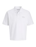 JACK&JONES JJEARCHIVE GRAPHIC POLO SS LN Heren Polo's Katoen Maat XL Briljant Wit