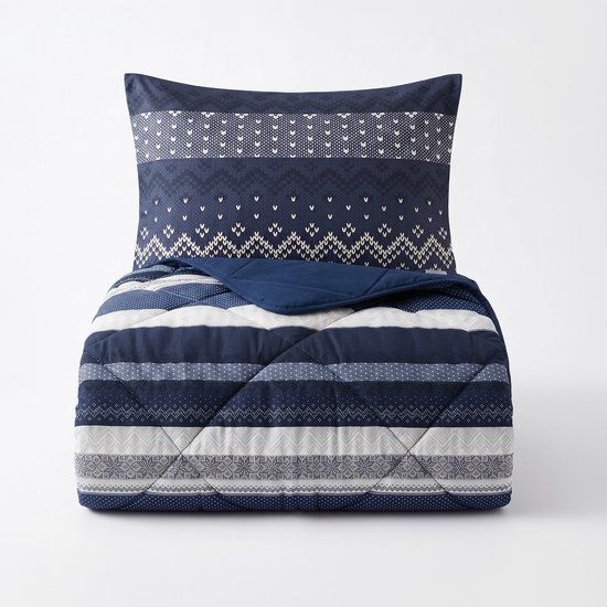 Sleeptime® 2 in 1 Dekbed zonder Overtrek Elisabeth - Wasbaar Dekbed - 240x200 - Navy