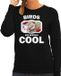 Bellatio Decorations Shoppartners Bv Dieren vogels sweater zwart dames - birds are serious cool trui - cadeau sweater pestvogel/ vogels liefhebber XL