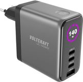 Voltcraft UC-140W01 USB-oplader 140 W 1x USB-A, 3x USB-C Zwart