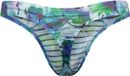 Olaf Benz String RED2559 Blauw Bloemenpatroon Heren XXL