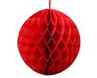 Atosa-50717 Atosa Pompons, 30 cm, rood, eenheidsmaat