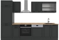 Vicco R-Line Complete keukeneenheid – 300 cm, WB Eik Antraciet landhuis/antraciet