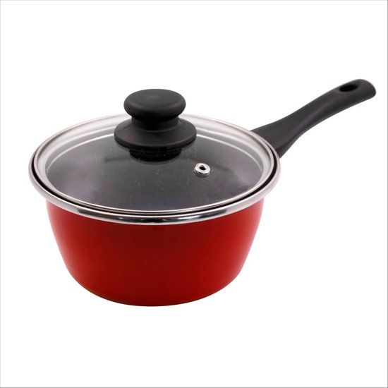 Brabantia Tradition Steelpan - Ø16 cm - Zwart - Met glazen deksel - Inductie geschikt
