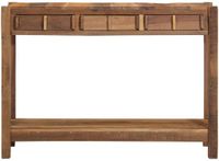 vidaXL Table murale Marron 107 x 33 x 76 cm Bois recyclé massif