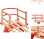vidaXL Rugleuning voor slee multiplex rood