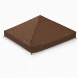 Merkloos Tuinpaviljoen Dakhoes 3x3m - Waterdicht PVC Bruin