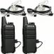 Retevis RT622 talkie-walkie, portables radios avec écouteur, PMR446, rechargeable, fonction VOX, réduction du bruit, alarme d'urgence, adapté pour les sorties en famille et le camping