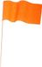 Haza-Witbaard 60x Oranje papieren zwaaivlaggetje - Holland supporter/Koningsdag feestartikelen