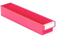 Treston Bac de rangement - Rouge - Polypropylène (PP) - 132 mm x 500 mm x 100 mm