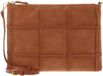 Coccinelle Leren schoudertas Best Check Embroidery Crossbody Bag Robin / Robin abrikoos