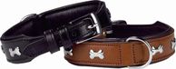 Nobby Halsband Cerro Zacht Leer Zwart 45 cm