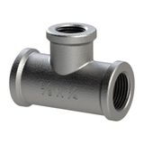 T-stuk 130, IG/IG/IG, Rp 3/4, T-as red. Rp 3/8, bedrijfstemperatuur -20 °C tot 300 °C, zwart gehard gietijzer, thermisch verzinkt.