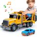 Véhicule de remorquage multifonctionnel avec lumière et son – Jouet interactif avec attelage pour enfants à partir de 3 ans