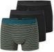 SCHIESSER Heren Short Assorti 17 Gestreept 3 Stuks