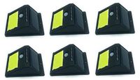 LEOFLA 6 x zonne-energie buitenspot met 48 leds en bewegingsmelder