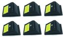 LEOFLA 6 x zonne-energie buitenspot met 48 leds en bewegingsmelder