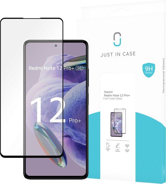 Just in Case Gehard Glas Edge To Edge Screenprotector Xiaomi Redmi Note 12 Pro+ 5G