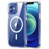 ESR Beschermhoesje voor iPhone 12/iPhone 12 Pro, magnetisch, compatibel met MagSafe, HD Clear Hybrid Case met HaloLock, versterkte valbescherming, krasbestendige achterkant, transparant