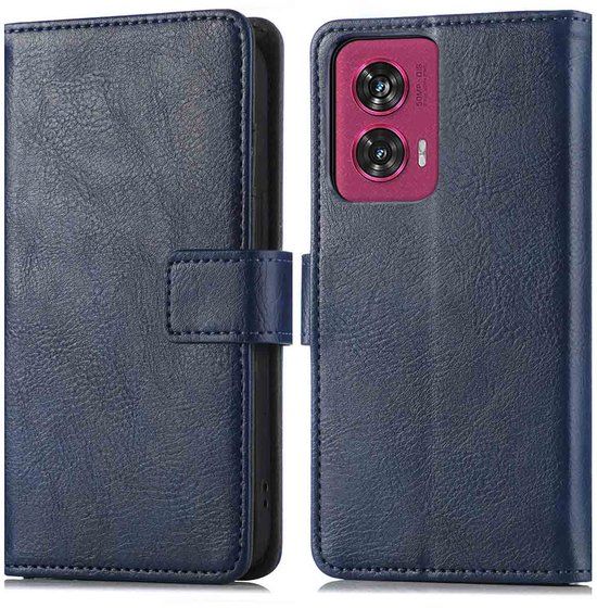 imoshion Luxe Bookcase - Geschikt voor Motorola Edge 50 Fusion - Donkerblauw
