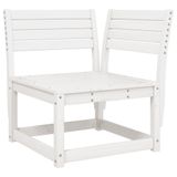 VidaXL Tuinhoekbank 73x73x78 cm massief grenenhout wit