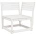 VidaXL Tuinhoekbank 73x73x78 cm massief grenenhout wit
