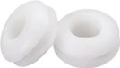 Merkloos - E-Ambar - Montagediameter 3mm, 50 stuks witte rubberen mondstukken voor draadbescherming, oliebestendig.